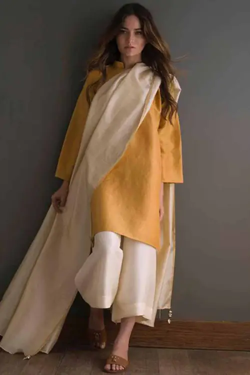 Khadi Panjabi Set for Women